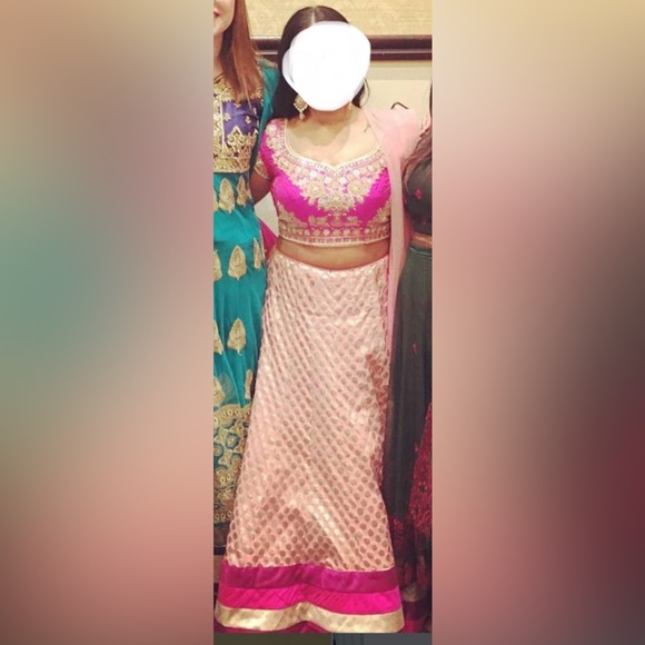 Hot Pink / Purple Lengha (Indian Dress) - Picture 10 of 10